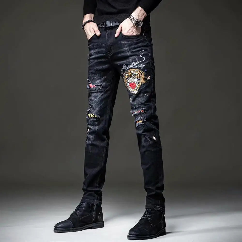 Luxury Casual Pants for Men 2023 New Summer Korean Designer Men's