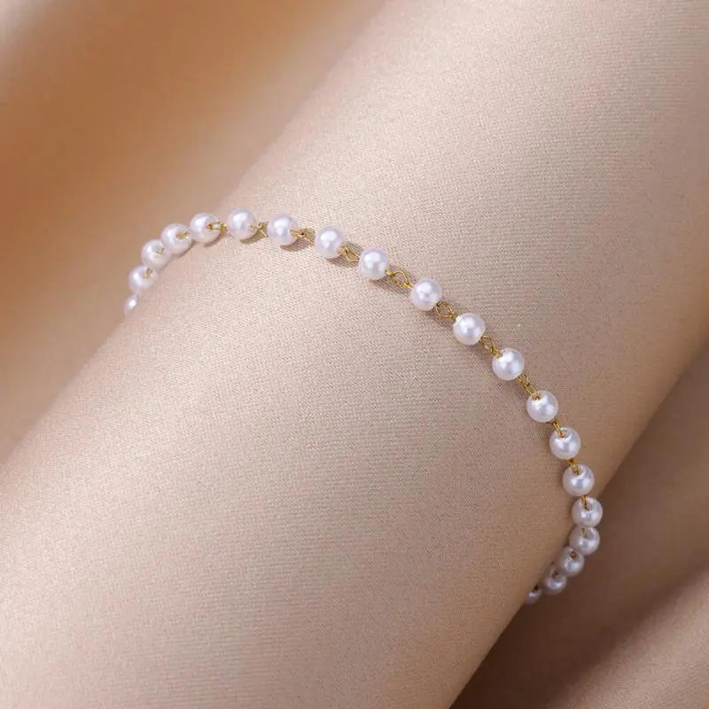 Anklets for Women Summer Beach Accessories Stainless Steel Imitation