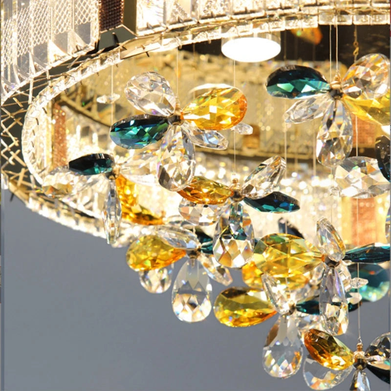 Light Luxury Crystal Bedroom Ceiling Lamp Originality Apartment Living