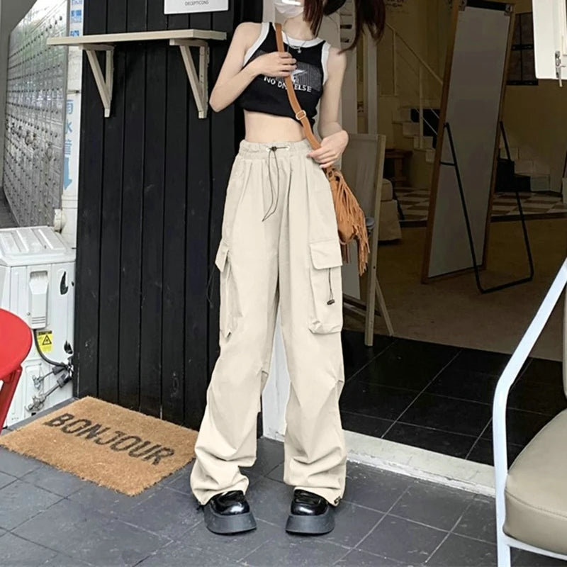 Y2k  Cargo Pants For Women Parachute Sweatpants Streetwear Oversize