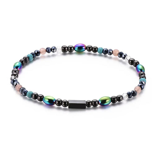 Magnetic Weight Loss Effective Anklet Bracelet Black Gallstone