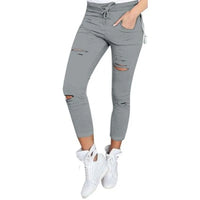 Thumbnail for New Ripped Jeans for Women Women Big Size Ripped Trousers Stretch