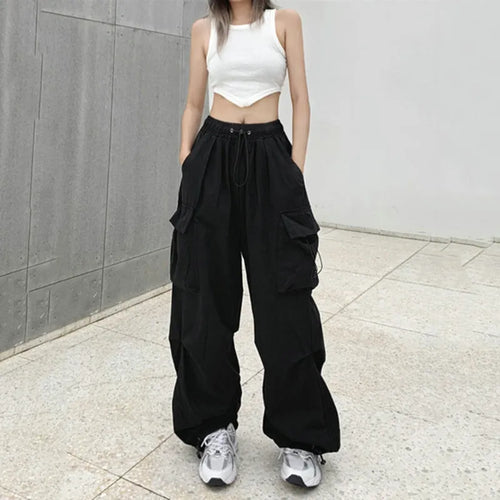 Y2k  Cargo Pants For Women Parachute Sweatpants Streetwear Oversize