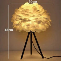 Thumbnail for Modern Simple Feather LED Table Lamp Bedroom Study Dining Room Hotel