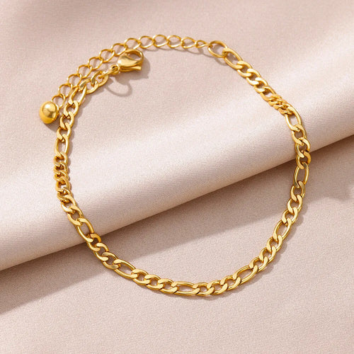 Anklets for Women Summer Beach Accessories Stainless Steel Imitation