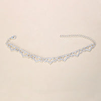 Thumbnail for Stonefans Summer Beach Hollow Out Rhinestone Heart Anklet for Women