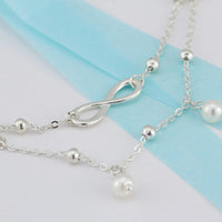 Thumbnail for Boho Double Layer Anklets For Women Pearl Streaming Pendant Foot