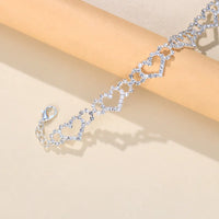 Thumbnail for Stonefans Summer Beach Hollow Out Rhinestone Heart Anklet for Women