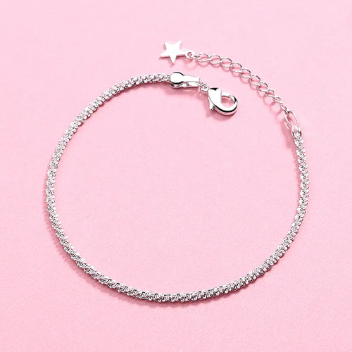 VENTFILLE 925 Sterling Silver Star Bracelet Fashion Korean