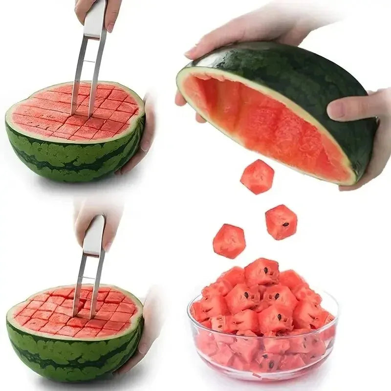 Stainless Steel Watermelon Slicer Board Cutter Fruit Slicers To Cut