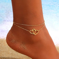 Thumbnail for New Fashion Simple Heart Female Anklets Foot Jewelry Leg New Anklets