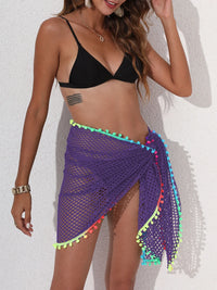 Thumbnail for Women Bikini Cover Ups Shawl Summer Casual Fishnet Cutout Swimsuit