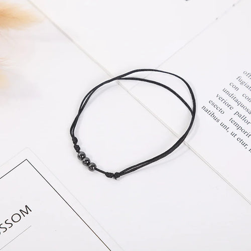 Magnetic Weight Loss Effective Anklet Bracelet Black Gallstone