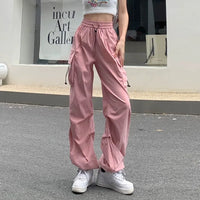 Thumbnail for Y2k  Cargo Pants For Women Parachute Sweatpants Streetwear Oversize