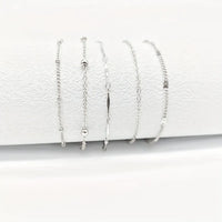 Thumbnail for 5Pcs/Set Ankle Bracelet Anklet Multi-layer Bead Chain Anklet Bracelets