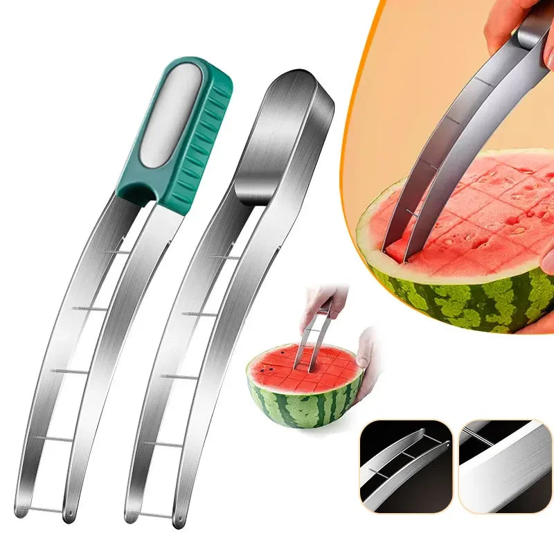 Watermelon Cutter Slicer Stainless Steel Watermelon Cube Cutter Safe