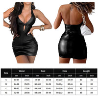 Thumbnail for Soft Comfortable Low Cut Leather Dress Slim Fit Y2K Sexy Hot Skirt