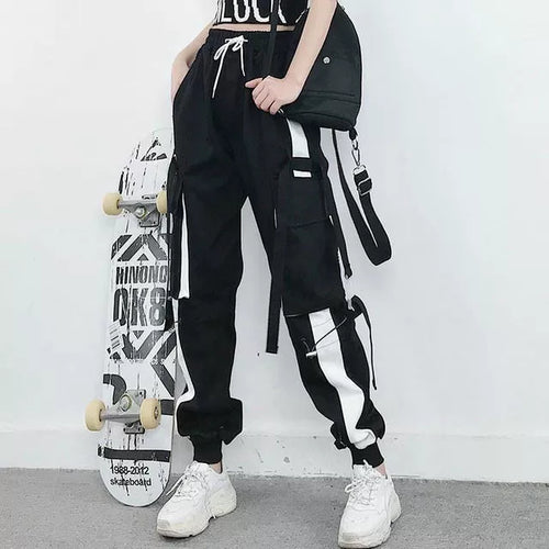 Women Cargo Pants 2023 Harem Pants Fashion Punk Pockets Jogger