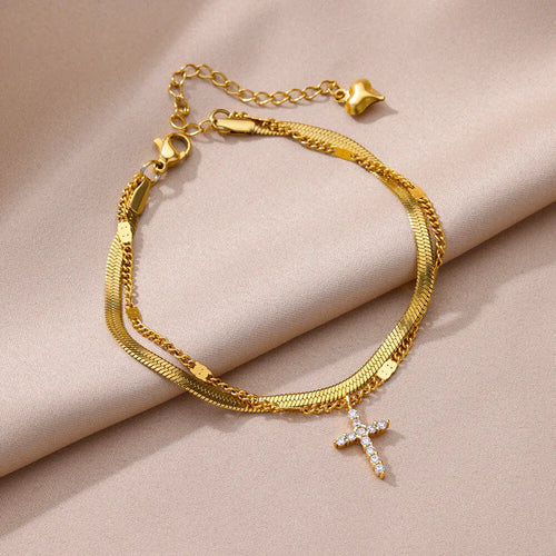 Anklets for Women Summer Beach Accessories Stainless Steel Imitation