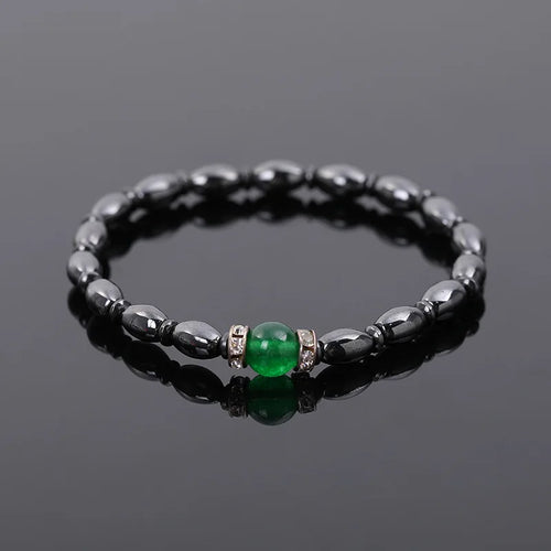 Magnetic Weight Loss Effective Anklet Bracelet Black Gallstone