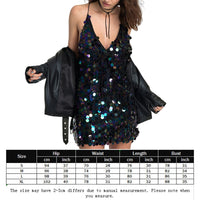 Thumbnail for Women Evening Party Dress Backless Glitter Sequins Disco Dance Dress