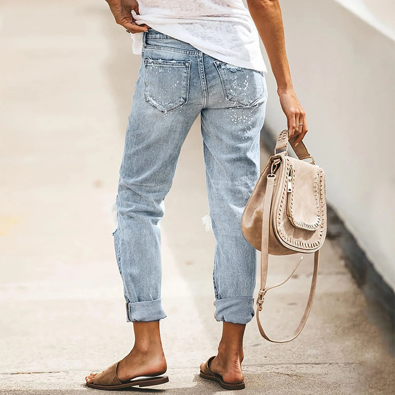 Jeans For Women 2024 Y2k Fashion Casual Skinny Plain Pocket Design