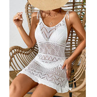 Thumbnail for Sexy Womens Crochet Beach Dress See-through Beachwear Pareo Swimsuit