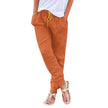 Tops Cotton Linen Drawstring Y2k Cargo Pants Women Streetwear Elastic