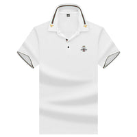 Thumbnail for MLSHP Summer Bee Embroidery Men's Polo Shirts High Quality Short