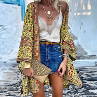 Thumbnail for Bohemian Casual Cloak Cardigan for Swimsuit woman 2024 Summer Beach