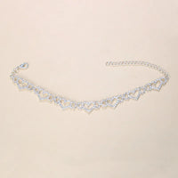 Thumbnail for Stonefans Summer Beach Hollow Out Rhinestone Heart Anklet for Women