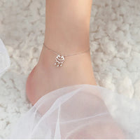 Thumbnail for VENTFILLE 925 Sterling Silver Double Layer Anklet for Women Geometric