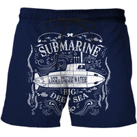 Thumbnail for Shorts Men Casual Shorts Horror Skull Pattern Beach 3D Printed Shorts