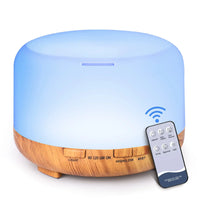 Thumbnail for 500ML Aroma Diffuser Wood Grain Color, 5V 2A Essential Oil