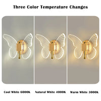 Thumbnail for Butterfly Led Pendant Lights Nordic Hanging Lamp Indoor Lighting for Bedside Living Dining Room Kitchen Acrylic Wall Lamps