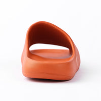 Thumbnail for Platform Pillow Slides for Women - Orange Chunky Shower Slippers