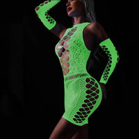 Thumbnail for Luminous Women's Sexy Bodycon Dress Hollow Out Party Dress Sexy