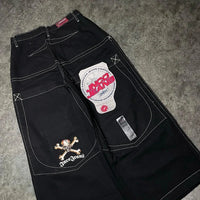 Thumbnail for JNCO Y2K Baggy Jeans men vintage Embroidered high quality jeans Hip