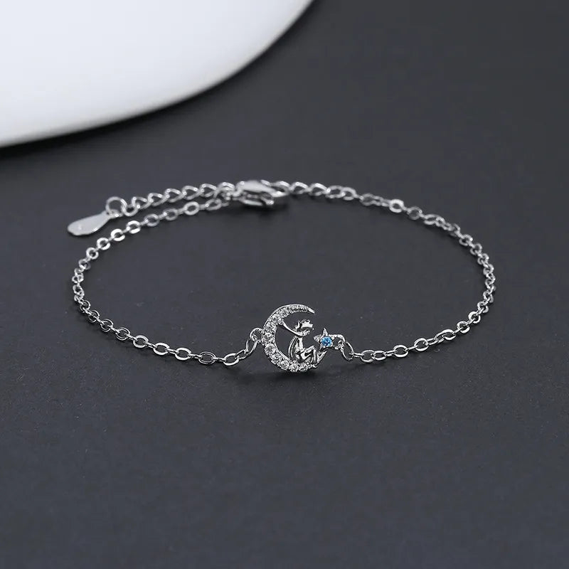 VENTFILLE 925 Sterling Silver Star Bracelet Fashion Korean