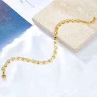 Thumbnail for LUXUSTEEL Women’s Mini Heart Chain Anklet Gold Color Stainless Steel