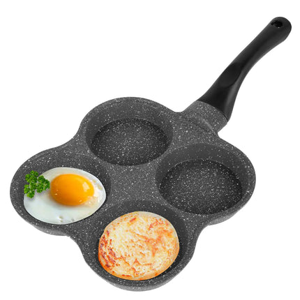 4 Holes Frying Pot Pan Thickened Non-Stick Fried Egg Pan for Egg