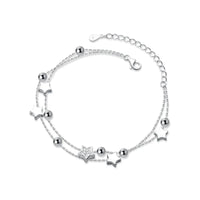 Thumbnail for VENTFILLE 925 Sterling Silver Star Bracelet Fashion Korean