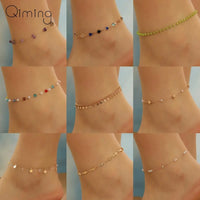 Thumbnail for Handmade Crystal Stone Anklets Bracelets Women Barefoot Sandal Anklet