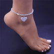 Huitan Rhinestone Chain Women's Anklets Silver Color/Gold Color Luxury