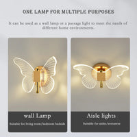 Thumbnail for Butterfly Led Pendant Lights Nordic Hanging Lamp Indoor Lighting for Bedside Living Dining Room Kitchen Acrylic Wall Lamps