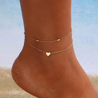 Thumbnail for New Fashion Simple Heart Female Anklets Foot Jewelry Leg New Anklets