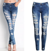 Thumbnail for New Designer Denim Women 2022 High Waist Ripped Jeans for Women Skinny