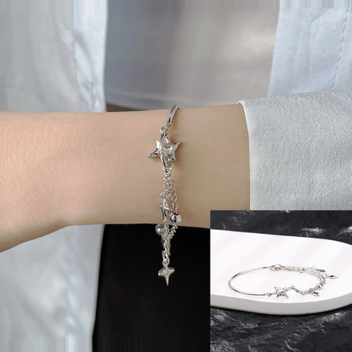 VENTFILLE 925 Sterling Silver Star Bracelet Fashion Korean