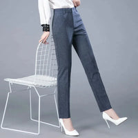 Thumbnail for High Waist Formal Ankle Length Pants Women Casual Classic Slim