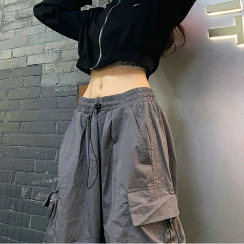 Y2k  Cargo Pants For Women Parachute Sweatpants Streetwear Oversize